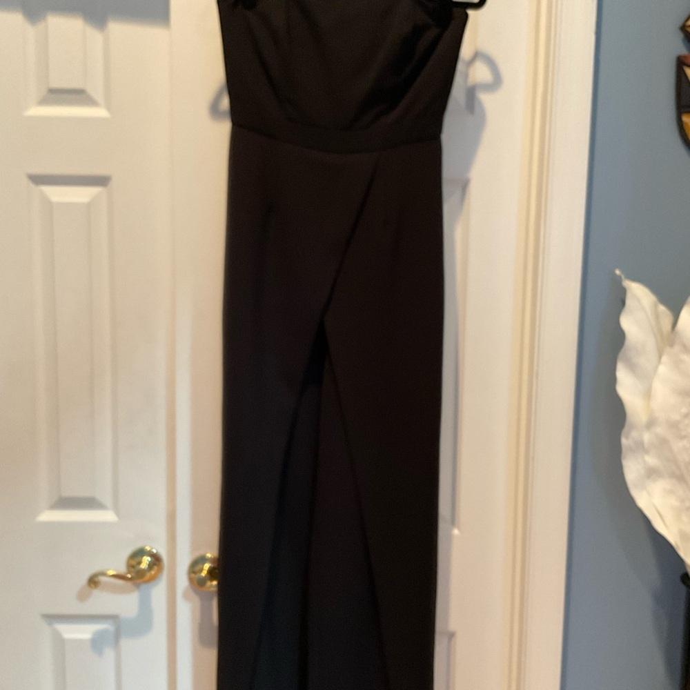 Elegant Black Strapless Jumpsuit